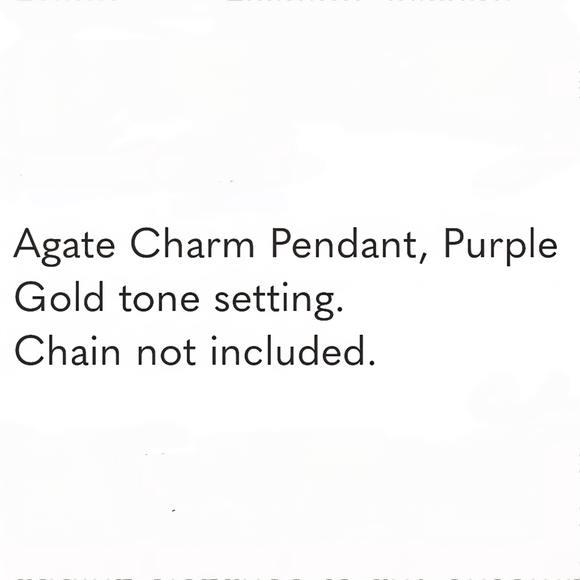 Purple Agate Pendant In Gold Tone Setting Boho - Picture 6 of 14